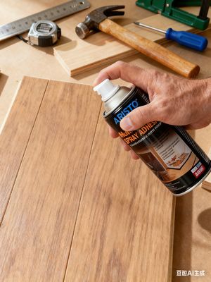 El Sanatları ve Kendin Yap Projelerinde Güçlü ve Dayanıklı Yapıştırma İçin Kalıcı, Toksik Olmayan Akrilik Sprey Yapıştırıcı